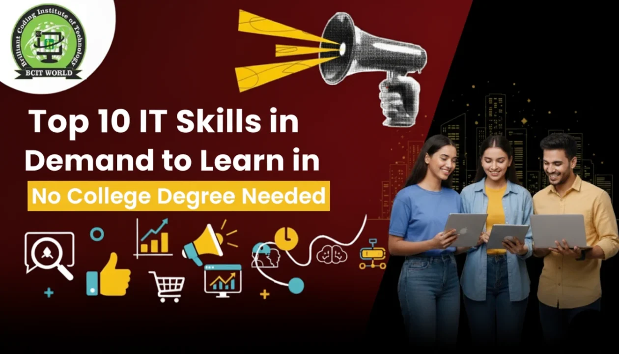 Top 10 IT Skills in Demand to learn without a college degree – career opportunities in Patna.